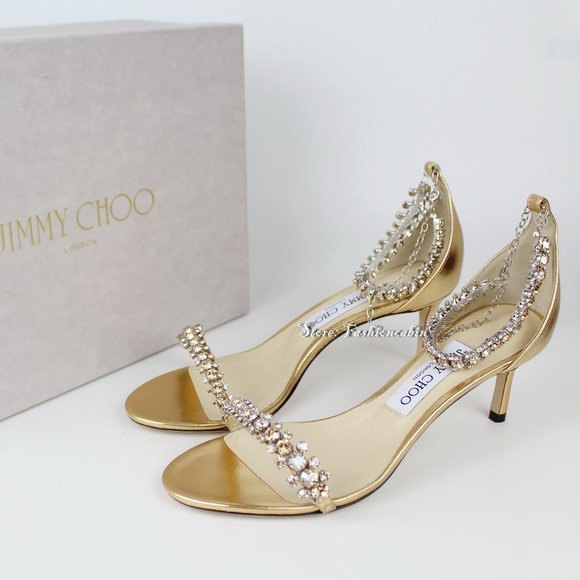 New JIMMY CHOO Shiloh 60 Ankle Strap Sandals - Picture 2 of 10